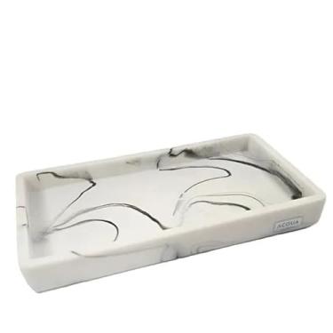 Imagem de Bandeja Decorativa Acqua Aroma M 19,5x10,5cm Mármore