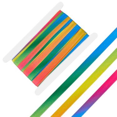 Imagem de BENECREAT Fita de viés de dobra única de 27,34 metros, fita de encadernação de poliéster de 0,6 polegadas de largura, fita de bainha para costura de roupas DIY, costura, tubulação, acolchoado