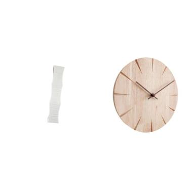 Imagem de Whtkoph Abajur de Chão em Madeira Maciça com Relógio de Parede Integrado. Design Criativo. Ideal para Presentear. Abajur Decorativo Silencioso para Escritório