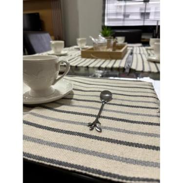 Imagem de Jogo Americano 07 PeçAs. ContéM 06 Lugares E 01 Trilho De Mesa, Tecido AlgodãO.(JGAM17)