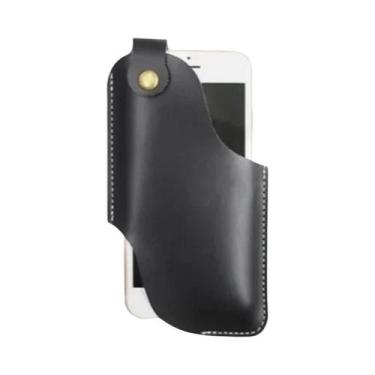 Imagem de Bolsa De Cintura Masculina De Couro Para Celular, Coldre, Bolsa De Cor