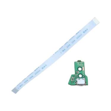 Imagem de Porta De Carregamento USB Para Controle PS4 Com Cabo Flexível Ribbon P