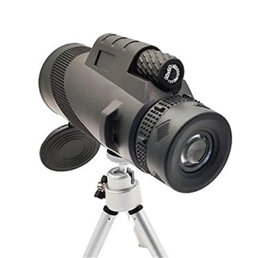 Imagem de Telescópio monocular de super zoom 80 x 100 prisma telescópio portátil HD grande angular com tripé de telefone mira acampamento (tamanho: com tripé)