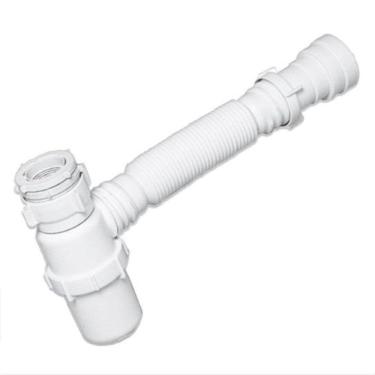 Imagem de Sifao Sanfonado C/ Copo Branco SSUC Astra