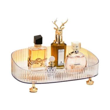Imagem de Organizador Decorativo De Maquiagem E Perfume, Bandeja De Banheiro, Ca