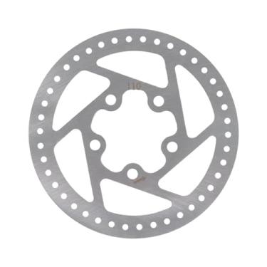 Imagem de KGRHJSA Pastilha de freio de 110 mm compatível com Xiaomi M365 1S Pro pastilhas de rotor de scooter elétrica 120 mm liga de aço 5 furos acessórios de substituição de freios a disco (cor: 110 mm prata)