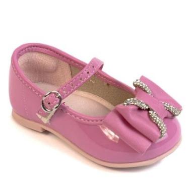 Imagem de Sapatilha Baby Molekinha Infantil Strass Brilho Laço 2106-Feminino