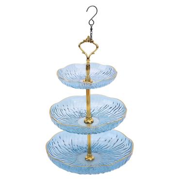 Imagem de aqxreight Alimentador de Pássaros Suspenso de 3 Camadas Tigela de SuspensãO Acrílica Bandeja de Banho para Pássaros Com Gancho para DecoraçãO de Quintal de Jardim Comida Vermelha Fazendo Variedade