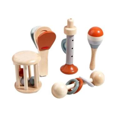 Imagem de Instrumentos Musicais Montessori Para Bebês, Brinquedos Educativos Par