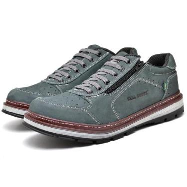 Imagem de Tênis Trekking Survivor Adventure Masculino Couro Trilha, 38, Azul