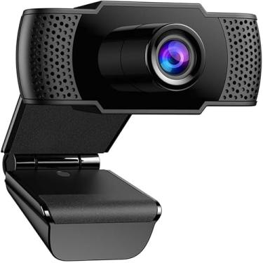 Imagem de Lagriner Webcam 2K, câmera web de computador QHD USB com microfone com cancelamento de ruído, plug and play, webcam widescreen para reuniões/conferências, zoom/Skype/YouTube