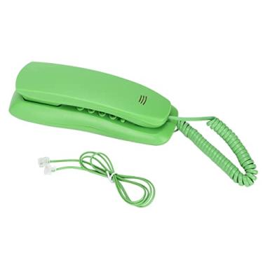 Imagem de Telefone Fixo, Linha De Mesa, Telefone Com Fio, Telefone Fixo Retrô, Novidade, Brinquedo Interativo, Com Função De Rediscagem Silenciosa E Pausa Para Escritório Em Casa, Hotel(Verde)