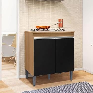 Imagem de Balcão para Cooktop Ambiente AndrÃ:copyright:ia Amendoa Preto - AJL