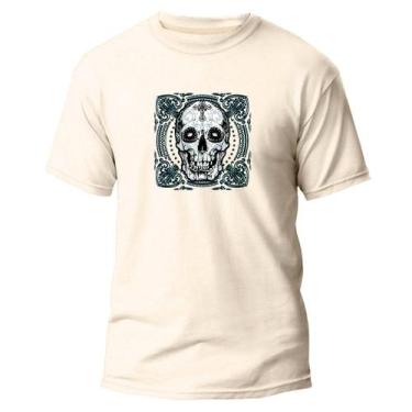 Imagem de  Camiseta Basica Algodão Premium Estampa Digital Katrina - Pavesi, Off