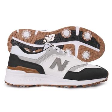 Imagem de New Balance 997 Golf masculino, Branco/preto, 8 Wide