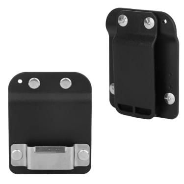 Imagem de Suporte de fita métrica, clipe de cinto de fita métrica de suspensão rápida para cinto de ferramentas de até 5 cm, acessório prático para moldura de telhado, trabalho de alta altitude (preto)