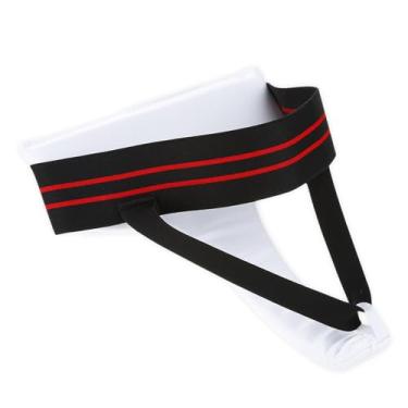 Imagem de Cosiki Protetor de Virilha Feminino Taekwondo Protetor Ergonômico Durável para Boxe Karate Sanda, Material EVA + PU, Branco, Opções de Tamanho S-XL para Entusiastas de Treinamento (M)