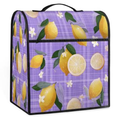 Imagem de Capa de misturador Kitchen Aid com suporte de limão, compatível com cabeça inclinada de 5-8 litros, capas de poeira duráveis, dobráveis e laváveis, acessórios para misturador de auxílio de cozinha, B