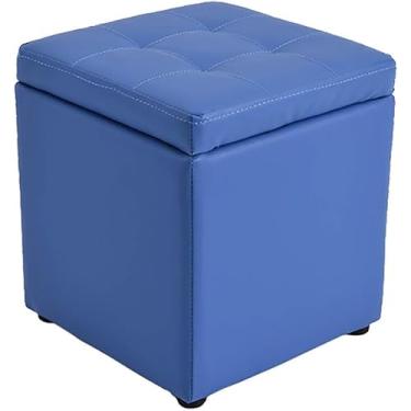 Imagem de Banco de armazenamento multifuncional para pés - Organizador de brinquedos e banco de troca de sapatos para sala de estar e quarto (cor: várias opções)