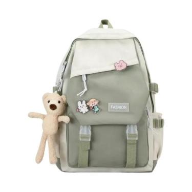 Imagem de Mochila Escolar Unissex De Grande Capacidade Em Nylon Impermeável, Bol