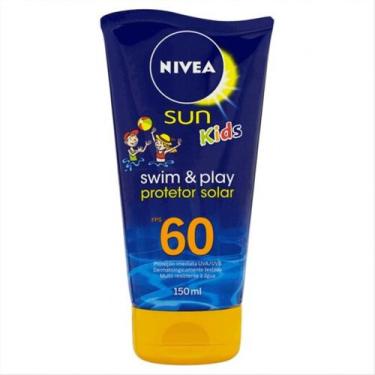 Imagem de Protetor Solar Nivea Sun Kids Swim & Play FPS60 150ml, 150ml