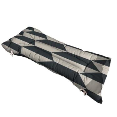 Imagem de Almofada Futon 120 cm x 40 cm para cadeira e banco estampada - Varias Estampas - Futon grande Moderna(Geometrico atual)