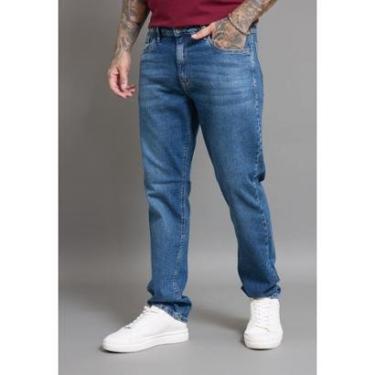 Imagem de Calça Jeans Slim Masculina Vintage Marmorizada Dialogo-Masculino