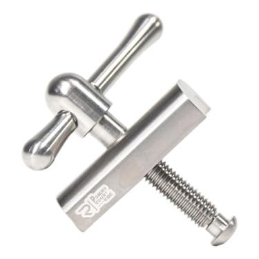 Imagem de YIJU Braçadeira de dobradiça para bicicleta dobrável, trava do tubo da direção, fivela, alavanca, porca da alavanca dobradiça do eixo para uso externo, Prata