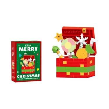 Imagem de Brinquedo De Blocos De Montar DIY De Natal: Papai Noel, Boneco De Neve