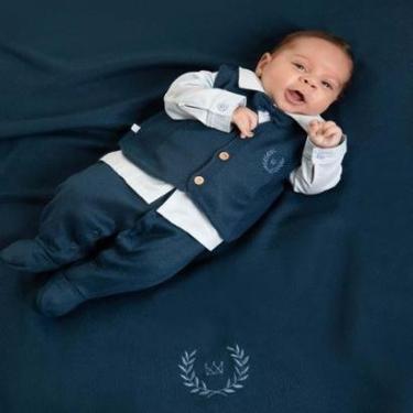 Imagem de Saída De Maternidade Menino Tricô Pedro 4 Pçs Fofinho-Masculino
