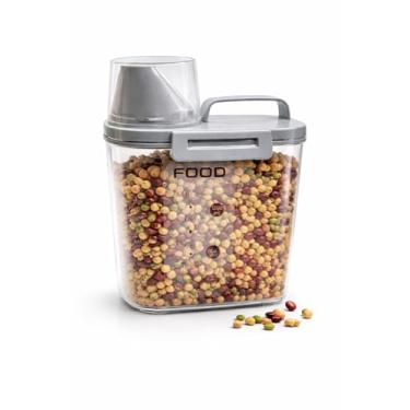 Imagem de Pote Hermético com Bico Dosador 1L com Copo Medidor Tampa com Trava, Vedação Hermética, Livre de BPA, Polipropileno Resistente para Alimentos Secos (1)