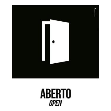 Imagem de Kit 3 Placas Desenho - Aberto Open