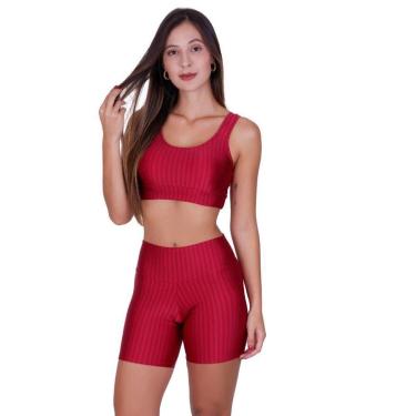 Imagem de Conjunto Top e Short 3D Academia Fitness Michelle-Feminino