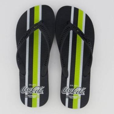 Imagem de Chinelo Coca Cola Smith Preto-Masculino