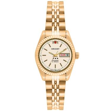 Imagem de Relógio Feminino Automatico Orient 3 Estrelas Prata Pequeno