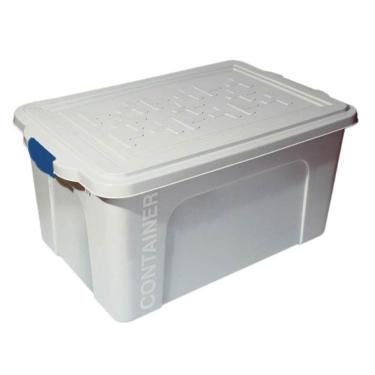 Imagem de Caixa Organizadora Container 70L Branco 67x43x33,5cm 1 UN São Bernardo