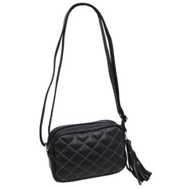 Imagem de Bolsa Feminina Transversal Bls327 Matelasse Social - Doras Bolsas, Azu