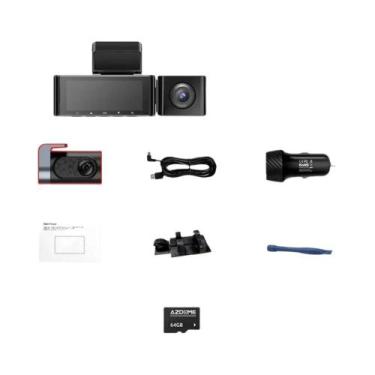 Imagem de Câmera Veicular WiFi 4K De 2 Canais AZDOME M550 pro 5.8Ghz GPS Tela IP