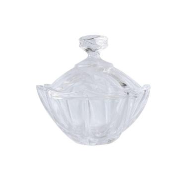 Imagem de Bomboniere De Vidro Transparente Com Tampa 18X18.5cm