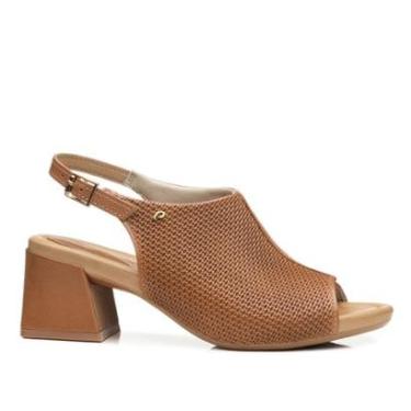 Imagem de Sandalia Pegada Feminino em Couro Camel 234305-02-Feminino