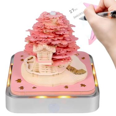 Imagem de Calendário removível – Calendário de mesa 2026, bloco de notas de arte com flores, arte e artesanato, escultura, para planejamento, casa, escola, Natal, aniversário, família, adultos, crianças