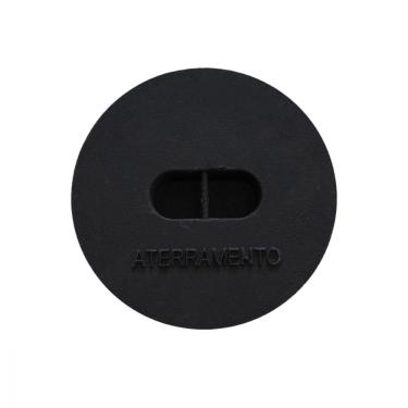 Imagem de Tampa Tampão de Chão Aterramento Liso de Ferro Fundido 25cm