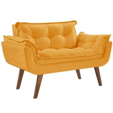 Imagem de Poltrona Opalla 2 Lugares Base Palito Amarelo