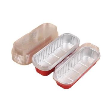 Imagem de Conjunto De Formas Para Assar Mini Bolos 10 Peças Retangulares De Alum