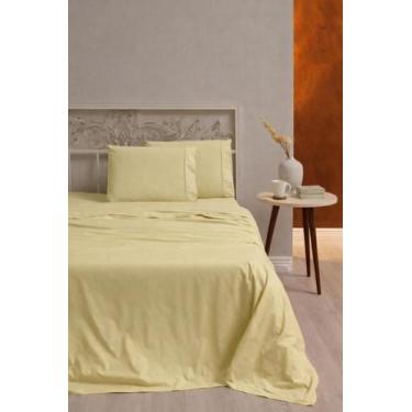 Imagem de Jogo de Lençol Casal 3 Peças 100 Algodão 400 Fios cinza - Casa Fernand