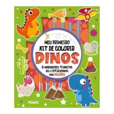 Imagem de Dinossauros - Kit De Atividades Com Marcadores E Canetas Perfumadas