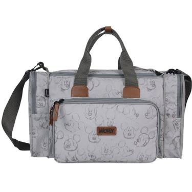 Imagem de Sacola Maternidade PLUS Mickey Cinza com Trocador Babygo
