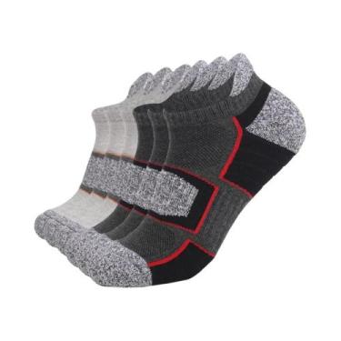 Imagem de Meias De Caminhada Masculinas Antiderrapantes Com Sola De Tecido Atoal