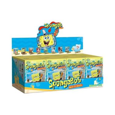 Imagem de Caixa Surpresa De Blocos De Montar Do Bob Esponja: Mini Brinquedo Pend