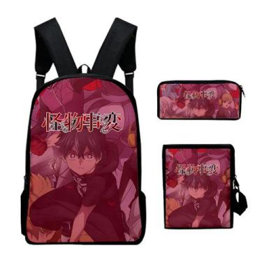 Imagem de Conjunto de mochilas Kemo School, 3 peças de nylon para crianças - Yiw